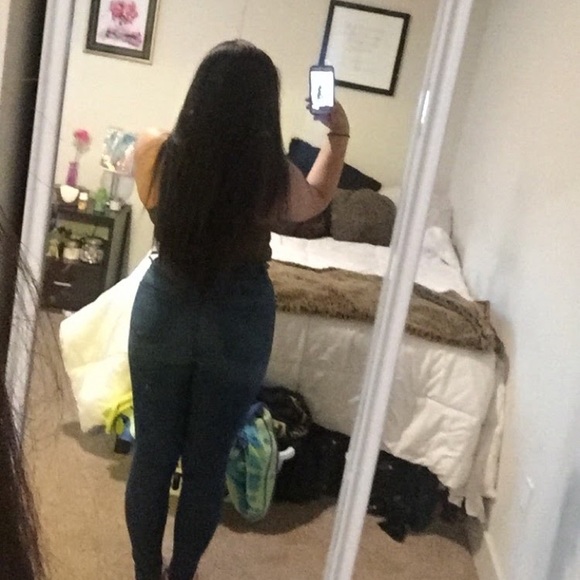 Dark green fashion nova crop top - Picture 6 of 14